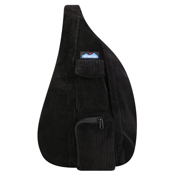 Kavu Black corduroy Backpack with Adjustable Strap and Durable Fabric - Picture 1 of 6